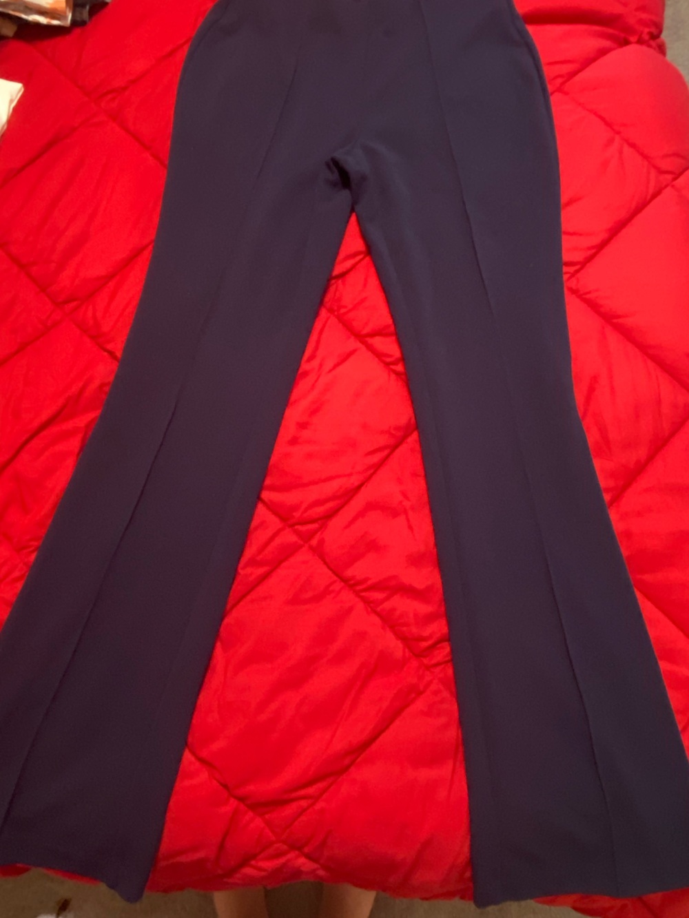 Women’s Navy Flared Trousers